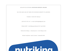 Tablet Screenshot of nutriking.be